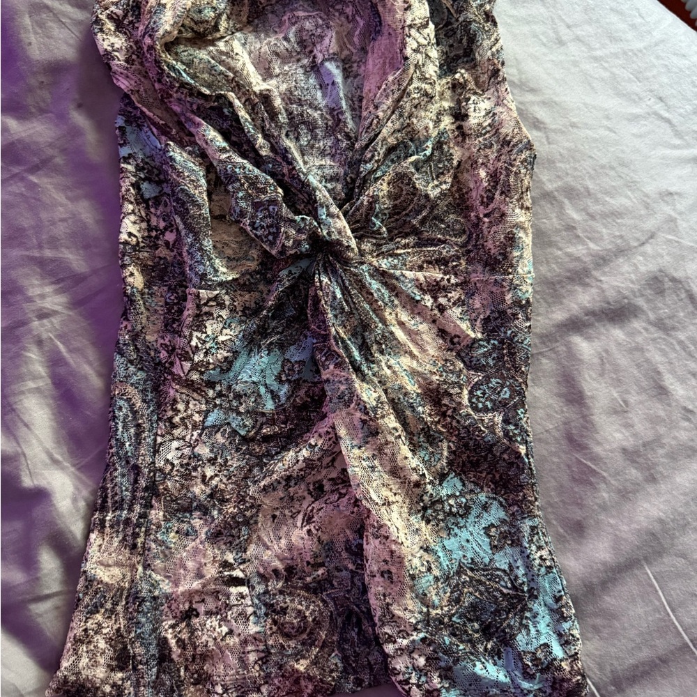 Karen Kane Multicolor Lace Top